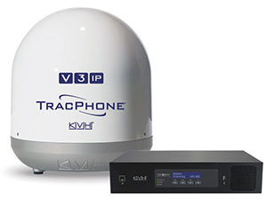 Морская спутниковая антенна TracPhone V-3-IP от KVH 