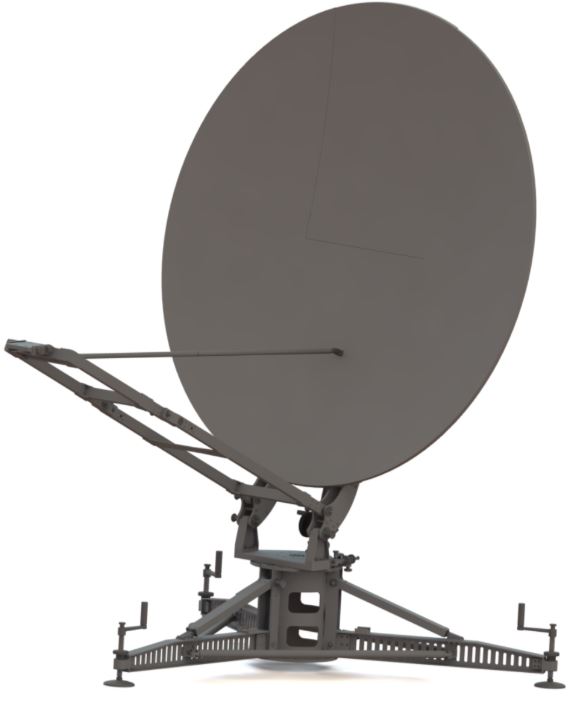 Носимая антенна VSAT с ручным наведением КОРСАР
